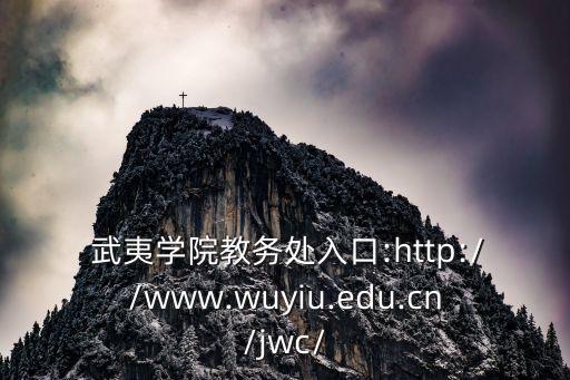  武夷學(xué)院教務(wù)處入口:http://www.wuyiu.edu.cn/jwc/