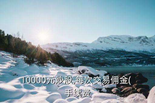 10000元炒股,每次交易傭金( 手續(xù)費