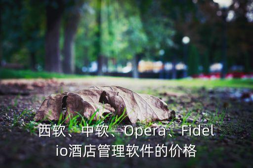 西軟、中軟、Opera、Fidelio酒店管理軟件的價(jià)格