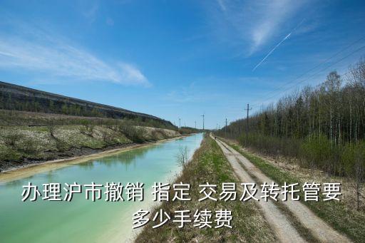 撤消上海指定交易,上海指定交易是什么意思