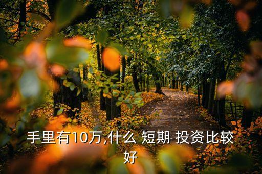 手里有10萬,什么 短期 投資比較好