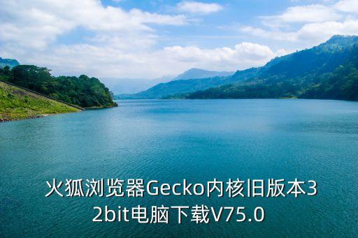  火狐瀏覽器Gecko內(nèi)核舊版本32bit電腦下載V75.0