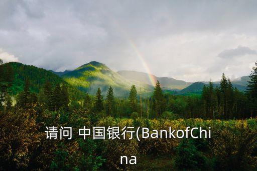 請(qǐng)問 中國(guó)銀行(BankofChina