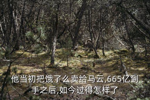 他當(dāng)初把餓了么賣給馬云,665億到手之后,如今過(guò)得怎樣了