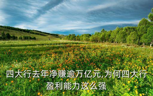 四大行去年凈賺逾萬億元,為何四大行盈利能力這么強(qiáng)