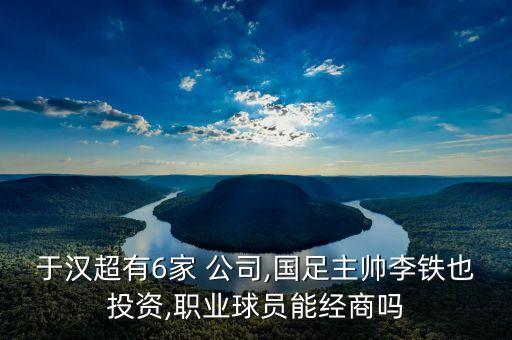 于漢超有6家 公司,國足主帥李鐵也投資,職業(yè)球員能經(jīng)商嗎