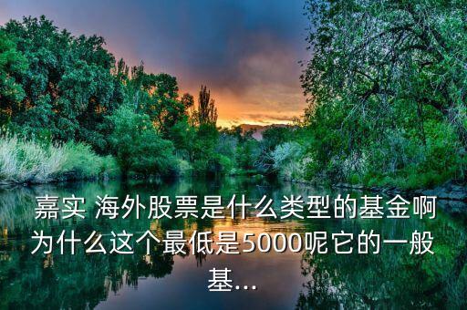  嘉實(shí) 海外股票是什么類(lèi)型的基金啊為什么這個(gè)最低是5000呢它的一般基...