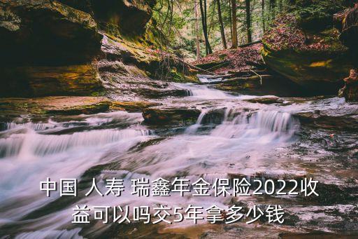 中國 人壽 瑞鑫年金保險2022收益可以嗎交5年拿多少錢