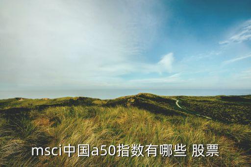 msci中國a50指數(shù)有哪些 股票