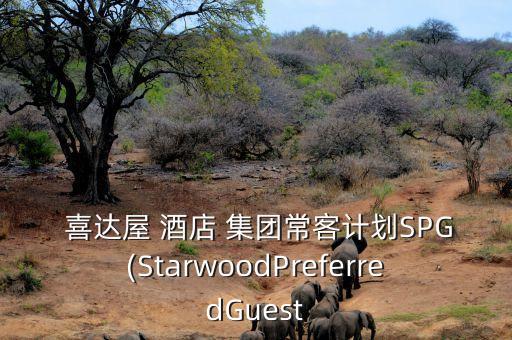  喜達(dá)屋 酒店 集團(tuán)常客計(jì)劃SPG(StarwoodPreferredGuest