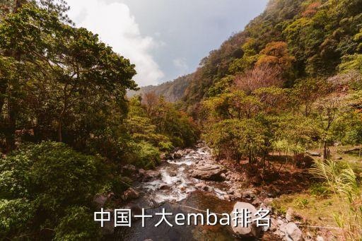 中國十大emba排名