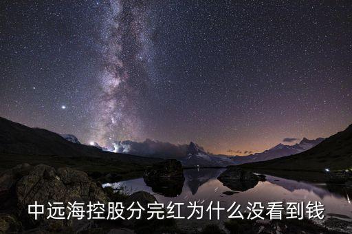 中遠(yuǎn)?？毓煞滞昙t為什么沒(méi)看到錢(qián)