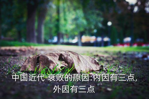 中國近代 衰敗的原因:內(nèi)因有三點(diǎn),外因有三點(diǎn)