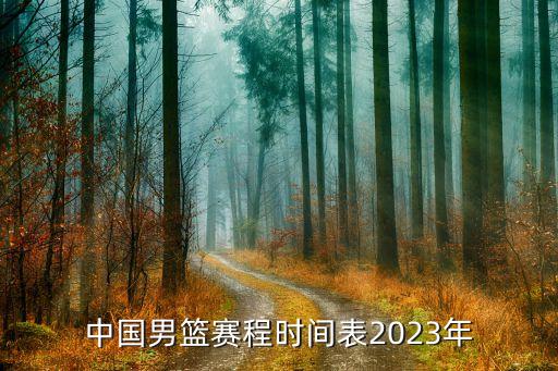 中國男籃賽程時間表2023年