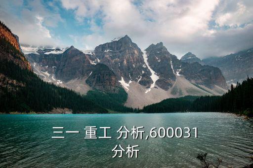  三一 重工 分析,600031 分析