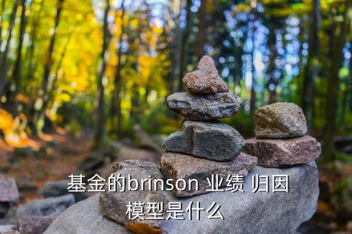  基金的brinson 業(yè)績 歸因模型是什么