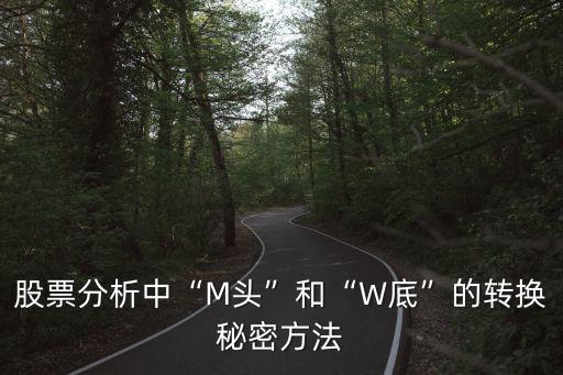 股票分析中“M頭”和“W底”的轉換秘密方法