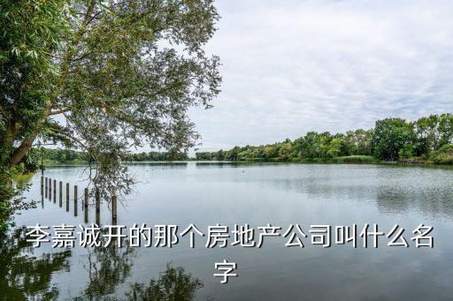  李嘉誠開的那個房地產(chǎn)公司叫什么名字