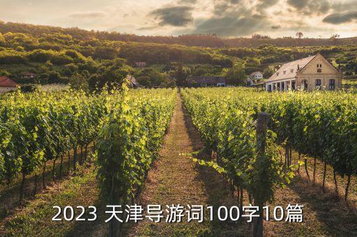 2023 天津?qū)в卧~100字10篇