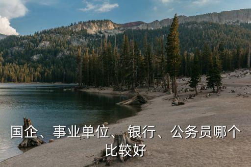 國(guó)企、事業(yè)單位、 銀行、公務(wù)員哪個(gè)比較好