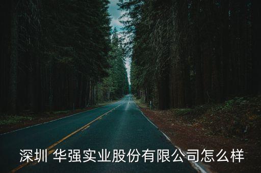  深圳 華強(qiáng)實(shí)業(yè)股份有限公司怎么樣