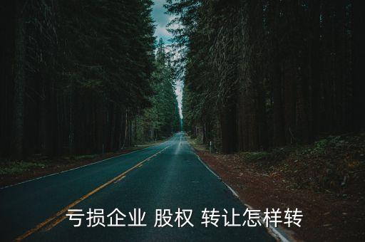  虧損企業(yè) 股權 轉(zhuǎn)讓怎樣轉(zhuǎn)