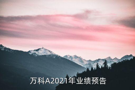  萬科A2021年業(yè)績預(yù)告