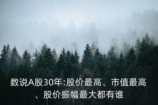 數(shù)說A股30年:股價最高、市值最高、股價振幅最大都有誰