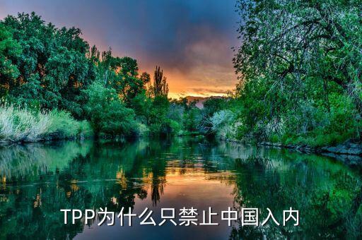 TPP為什么只禁止中國(guó)入內(nèi)