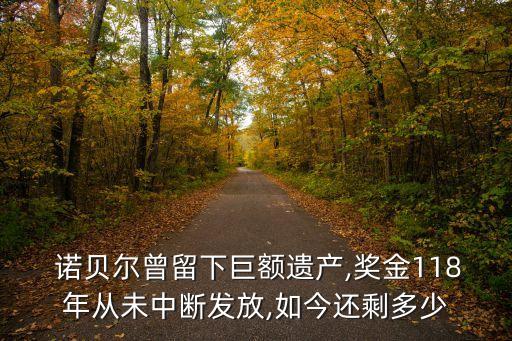  諾貝爾曾留下巨額遺產(chǎn),獎(jiǎng)金118年從未中斷發(fā)放,如今還剩多少