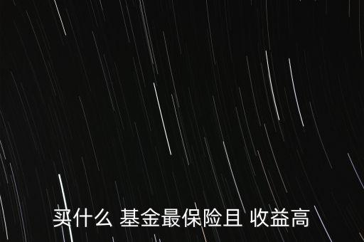 買(mǎi)什么 基金最保險(xiǎn)且 收益高