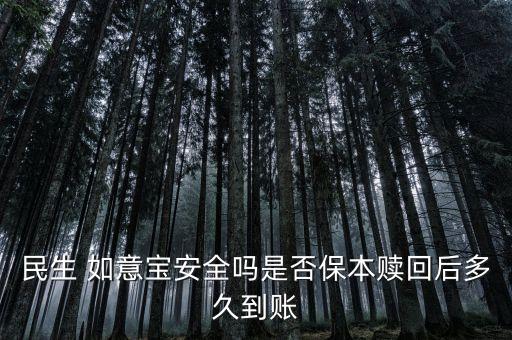 民生銀行如意寶利率