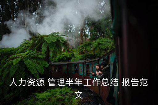 人力資源 管理半年工作總結 報告范文