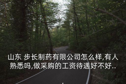 山東 步長制藥有限公司怎么樣,有人熟悉嗎,做采購的工資待遇好不好...