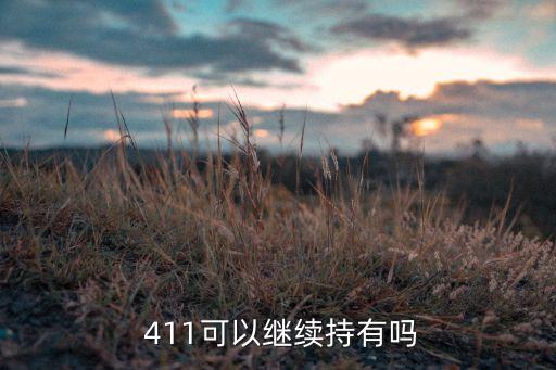  411可以繼續(xù)持有嗎