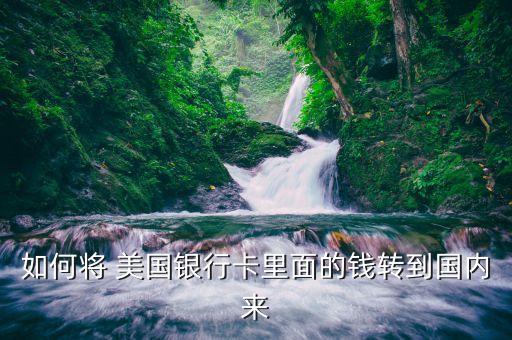 如何將 美國銀行卡里面的錢轉(zhuǎn)到國內(nèi)來