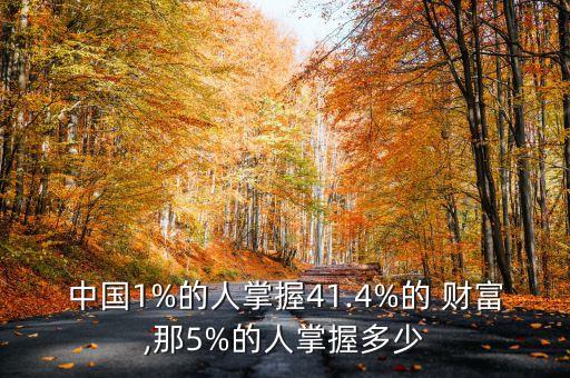 中國1%的人掌握41.4%的 財(cái)富,那5%的人掌握多少