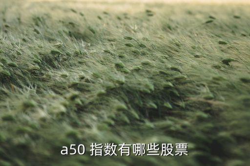 a50 指數(shù)有哪些股票