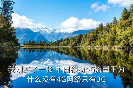 我剛買了一張 中國移動(dòng)4G流量王為什么沒有4G網(wǎng)絡(luò)只有3G