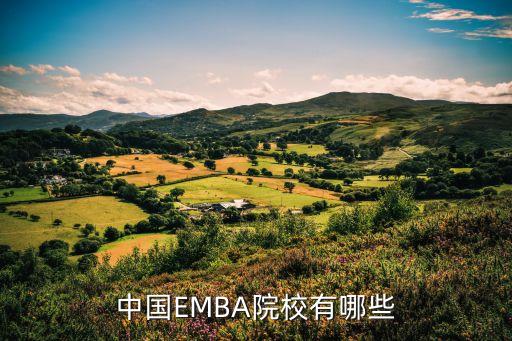 中國EMBA院校有哪些