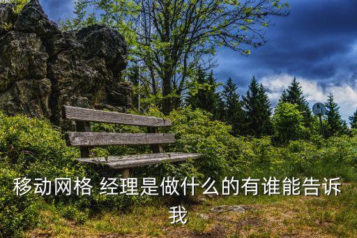 移動網(wǎng)格 經(jīng)理是做什么的有誰能告訴我