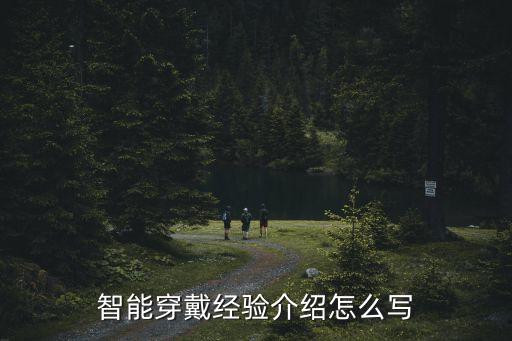 智能穿戴經(jīng)驗(yàn)介紹怎么寫(xiě)