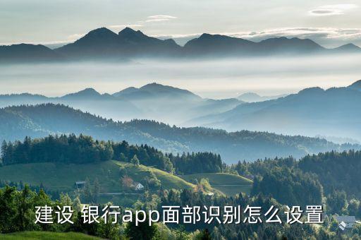 建設(shè) 銀行app面部識(shí)別怎么設(shè)置