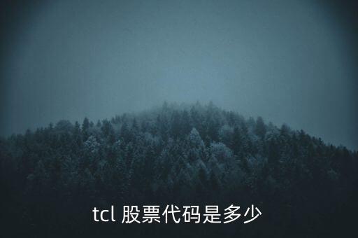 tcl 股票代碼是多少