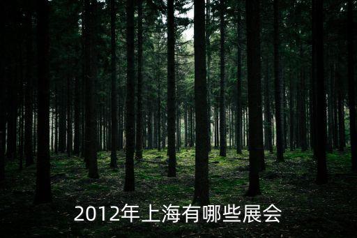 2012年上海有哪些展會(huì)