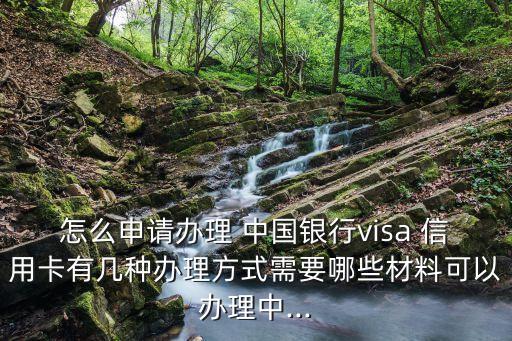 怎么申請辦理 中國銀行visa 信用卡有幾種辦理方式需要哪些材料可以辦理中...