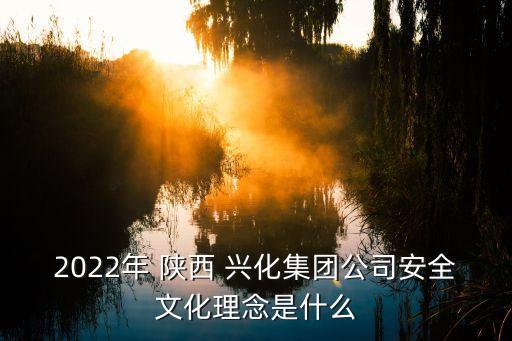 2022年 陜西 興化集團(tuán)公司安全文化理念是什么