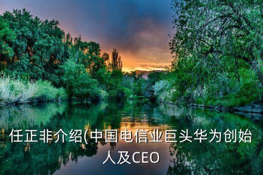 任正非介紹(中國電信業(yè)巨頭華為創(chuàng)始人及CEO