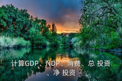 計算GDP、NDP、消費、總 投資、凈 投資