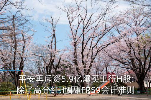  平安再斥資5.9億爆買(mǎi)工行H股:除了高分紅,也因IFRS9會(huì)計(jì)準(zhǔn)則